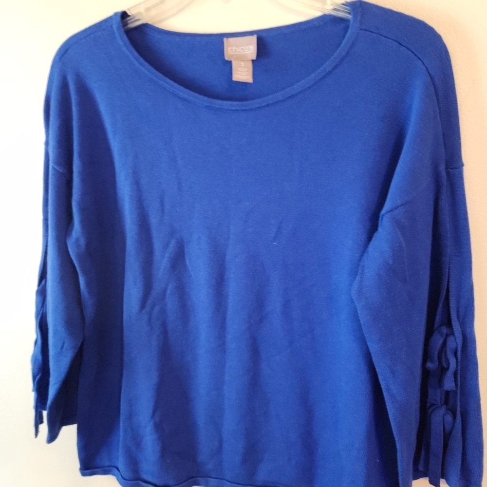 Chico's Blue Knit Sweater 1